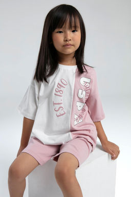 K_z _ocuk Pembe _ortlu Pijama Tak_m_ Sepette S_rpriz _ndirim - U.s. polo assn фото 3