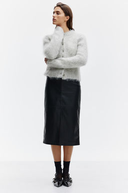 Falda de tubo en tejido revestido - H&m фото 2