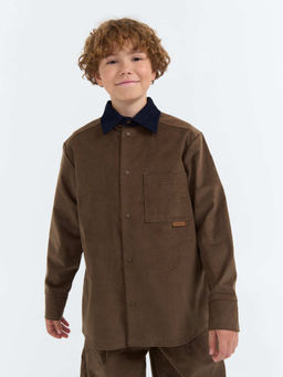 Рубашка вельветовая Трюфель 7+