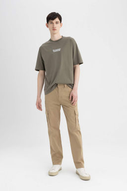 Gabardin Pantolon Kargo Cepli Duz Paca - Defacto фото 2