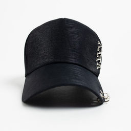 Бейсболка женская MINAKU цвет чёрный/серебряный, размер 56-58