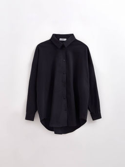 CONTE LBL 2920 Рубашка свободного кроя на пуговицах black - Conte elegant фото 3