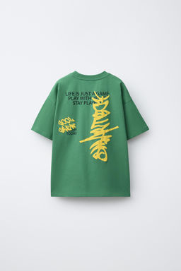 CAMISETA ESTAMPADA GRAFFITI / Verde - Zara фото 2