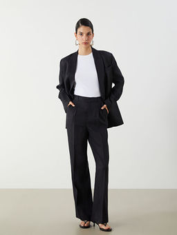 Loose Fit %100 Keten Kad?n Pantolon