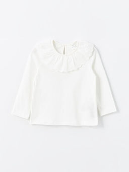 Bisiklet Yaka Uzun Kollu K?z Bebek Ti??rt