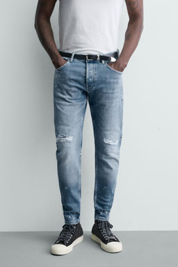 JEANS SKINNY FIT ROTOS / Azul claro - Zara фото 2