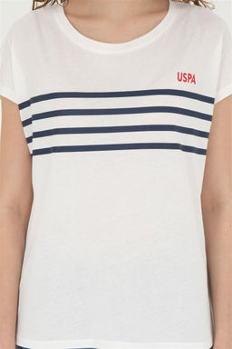 Женская футболка цвета экрю - U.s. polo assn фото 6