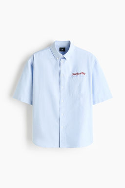 Camisa Oxford de manga corta Relaxed Fit - H&m фото 2
