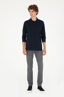 Мужской темно-синий базовый свитшот Неожиданная скидка в корзине - U.s. polo assn фото 4