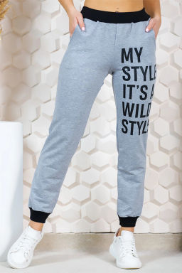 Брюки женские , цвет серый