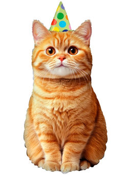 Воздушные шары фольгированные 17" «Котик в колпачке», 5 шт., для палочек