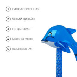 Игрушка надувная молоток «Дельфин», со звуком, 40 см, цвет МИКС