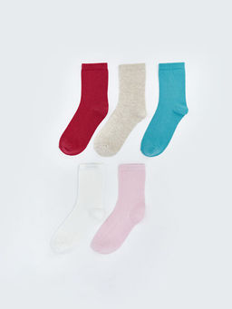 Basic K?z ?ocuk Soket ?orap 5li