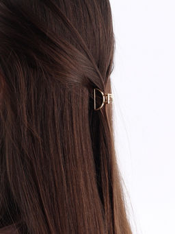 Цена за 6 шт. Крабик для волос «Маргарита», дуга, 2.5 см, золото