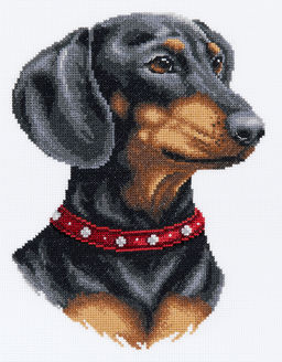 Набор для вышивания PANNA J-7469 Такса 19 х 24.5 см