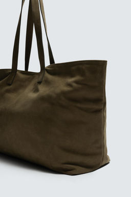 LEATHER TOTE BAG - Zara фото 5