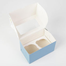 Цена за 5 шт. Коробка для капкейков «Let it Snow», 10 х 16 х 10см