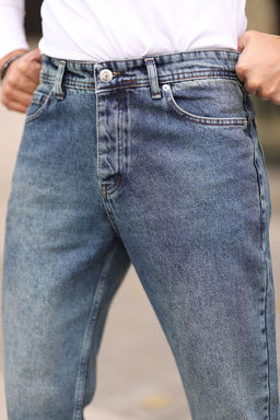 Ac?k Mavi Boyfriend Kot Pantolon Jeans TMNAW25JE00020