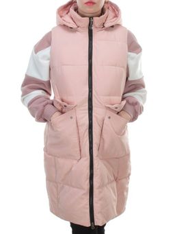 M21-01 PINK POWDER Длинный жилет без рукавов (холоффайбер) - Фабричный китай фото 2