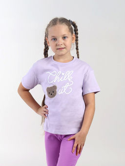 CRB wear / CWKG 63987-45-427 Футболка для девочки,лаванда