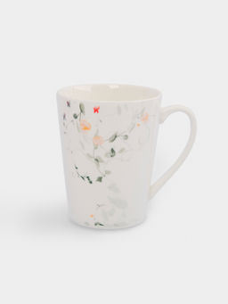 Кружка, 420 мл, 4 шт, фарфор N, белая, Цветы и листья, Primrose - Anna lafarg фото 4