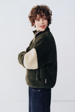 FAUX SHEARLING FLEECE-LINED JACKET - Zara фото 9