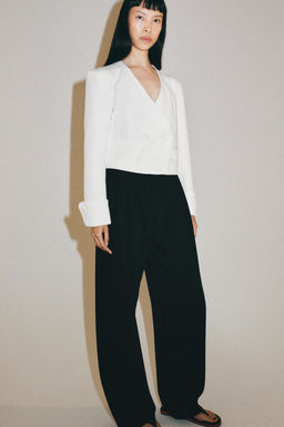 BLAZER CRUZADA ZW COLLECTION / Blanco