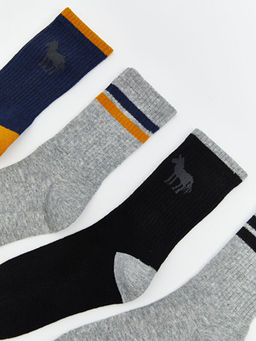 Desenli Erkek ?ocuk Soket ?orap 7li