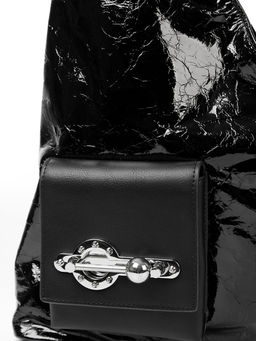 LACCOMA сумка Q6158-L-черный натуральная кожа полиэстер  фото 5