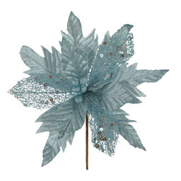 Цветок искусственный "Пуансеттия", L33 W33 H39 см, 2в.