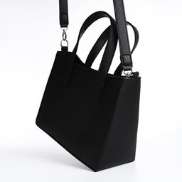 Сумка женская TEXTURA, тоут, средний размер, цвет чёрный  фото 6