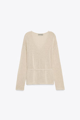 LINEN BLEND CARDIGAN - Zara фото 5