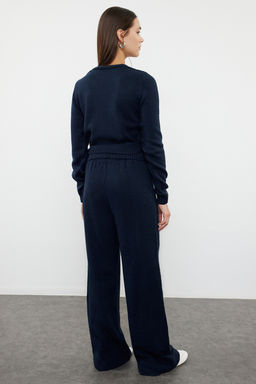 Petrol Crop Genis Kal?p Kruvaze Baglama Detayl? Triko Alt-Ust Tak?m TWOAW24AU00016 - Trendyolmilla фото 5