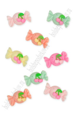 Кабошон "Конфетка" 2,6*1,5 см (20 шт) SF-8059, ассорти