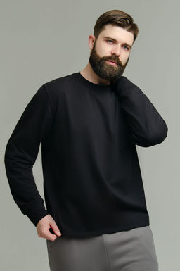 Арт. 67127/1 Лонгслив мужской 48-56 (5 шт) Цвет:черный