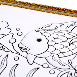 Набор для творчества: аппликация EVA крошкой и раскраска - наклейки Подводный мир - Simaland фото 6