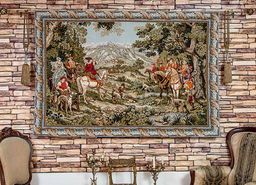 Охота на оленей-гобеленовое панно