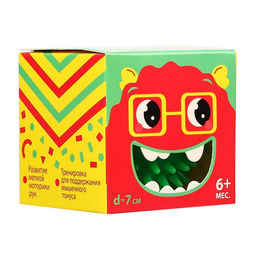 Мяч массажный развивающий Крошка Я, ø7 см, зеленый