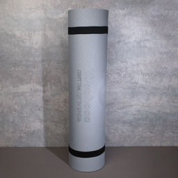 Коврик для йоги и фитнеса Woohooo Whisper / 183x61x0.6 / Black+Grey / Мешок+ стяжка в комплекте / уп12 - ГалеонТрейд фото 3