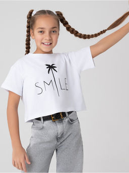 Футболка Пальма детская белый - София фото 6