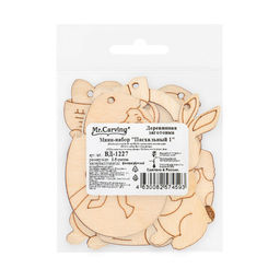 Заготовка для декорирования Mr. Carving ВД-1227 Мини набор Пасхальный фанера 3 х 5 х 0.3 см 01 фото 3