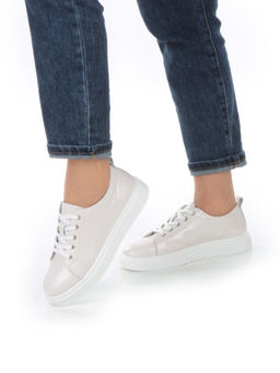 05-HY21-1D LT. BEIGE Кроссовки женские (натуральная кожа)