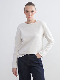 Bisiklet Yaka Kad?n Sweatshirt