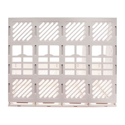 Лоток для бумаг Calligrata, А4, вертикальный, с отделениями для пишущих принадлежностей, 4 отделения, белый