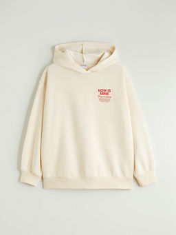 Kap??onlu K?z ?ocuk Kal?n Sweatshirt