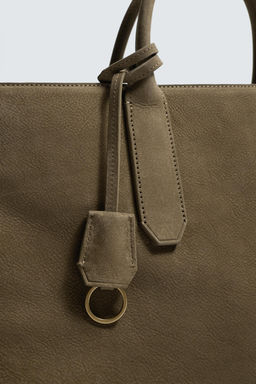 BANDOLERA PIEL / Gris Topo - Zara фото 8