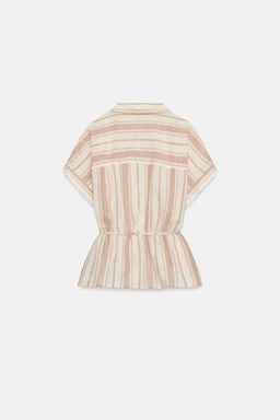 CAMISA RAYAS HILO METALIZADO / Multicolor - Zara фото 8
