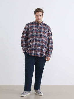 Regular Fit Uzun Kollu Ekose Erkek G?mlek