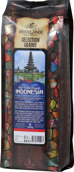 CAFE DE BROCELIANDE. Indonesia (зерновой) 1 кг. мягкая упаковка ФРАНЦИЯ