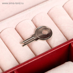 Шкатулка кожзам под бижутерию Бордо 20х15х11 см - Simaland фото 3